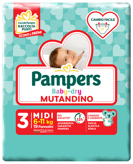 Pampers Mutandino Baby Dry 10 Pezzi