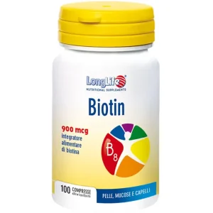 Longlife Biotin 900mcg 100 Compresse