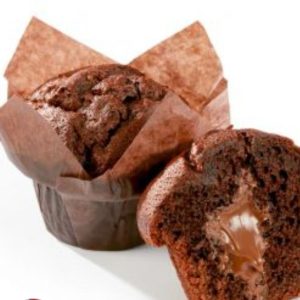 Muffin al Cacao con farcitura di Cioccolato e Nocciola 90 g