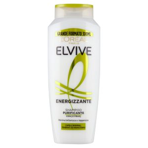 Elvive Energizzante Shampoo Purificante, per Capelli Normali, Tendenti ad Ingrassarsi 300 ml