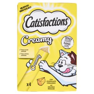 Catisfactions Snack Gatto Creamy Formaggio 4×10 g