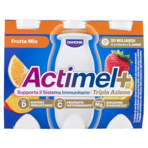 ACTIMEL Tripla Azione Yogurt da Bere gusto Frutta mix 6×100 g