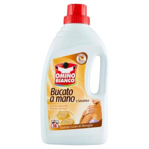 Omino Bianco Detersivo Bucato a Mano e Lavatrice Liquido Cuore di Marsiglia 16 Lavaggi 1000 ml