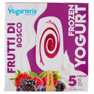 Yogurteria Frozen Yogurt Frutti di Bosco Stecchi 5×50 g