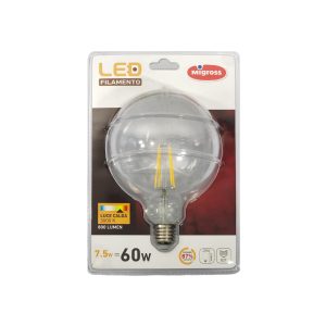 Lampadina led filamento G125 7.5 W E27 Migross