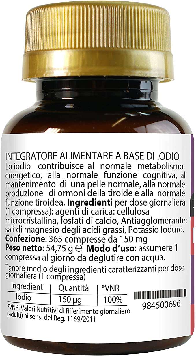 Ioduro di potassio – 150 mcg iodio (365 compresse) - immagine 2