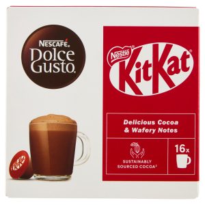 NESCAFÉ DOLCE GUSTO KitKat Bevanda gusto Cacao e Wafer 16 capsule 256 g