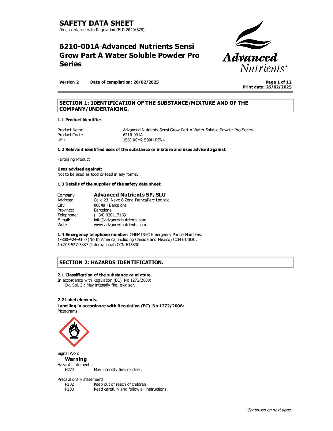 Advanced Nutrients |  Sensi Bloom Water-Soluble Powder ® Part A - immagine 7