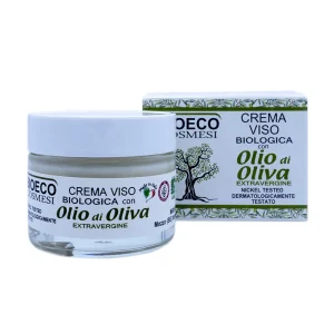 Crema viso biologica con olio di oliva extravergine 50ml
