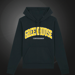 Greenhouse seeds | Felpa con cappuccio Green House University Coffeeshop nero