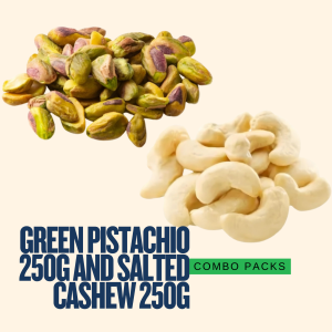 Kashmir Online Store | Combo Pack of Green Pistachio 250g and Salted Cashew 250g