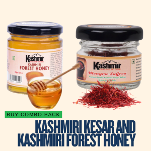 Kashmir Online Store | Combo pack of Kashmiri Kesar And Kashmiri Forest Honey
