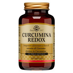 Solgar Curcumina Redox Integratore Alimentare a Base di Curcuma 30 Perle Soft-Gels
