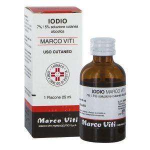 Marco Viti Iodio 7% / 5% Soluzione Cutanea Alcolica 25 Ml