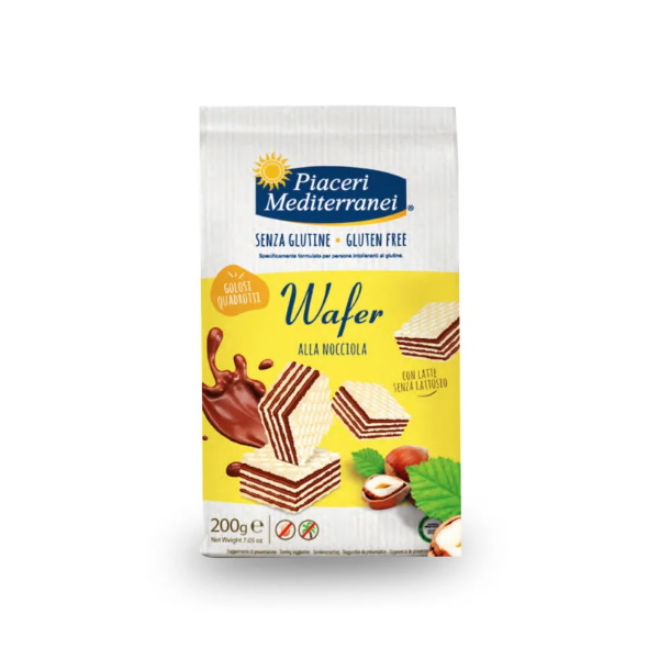 Piaceri Mediterranei Wafer Alla Nocciola Senza Glutine 200 G