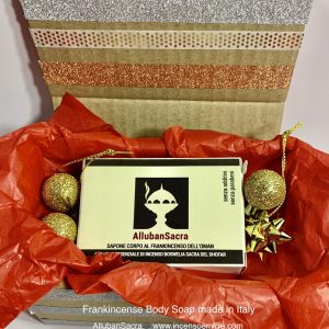 Box Natale con Sapone Vegetale al Frankincenso dell’Oman (incenso). AllubanSacra