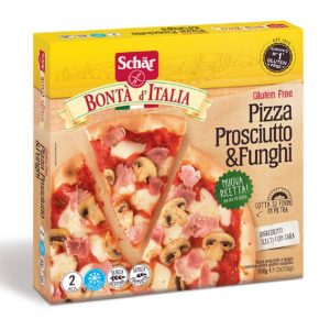 Schar Bontà D’Italia Pizza Prosciutto E Funghi Surgelata Senza Glutine 2 X 360 G