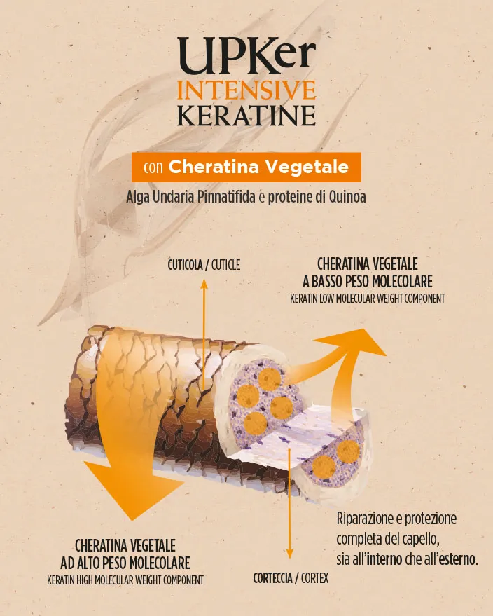 Upker intensive keratine Maschera riparatrice Guam - immagine 2