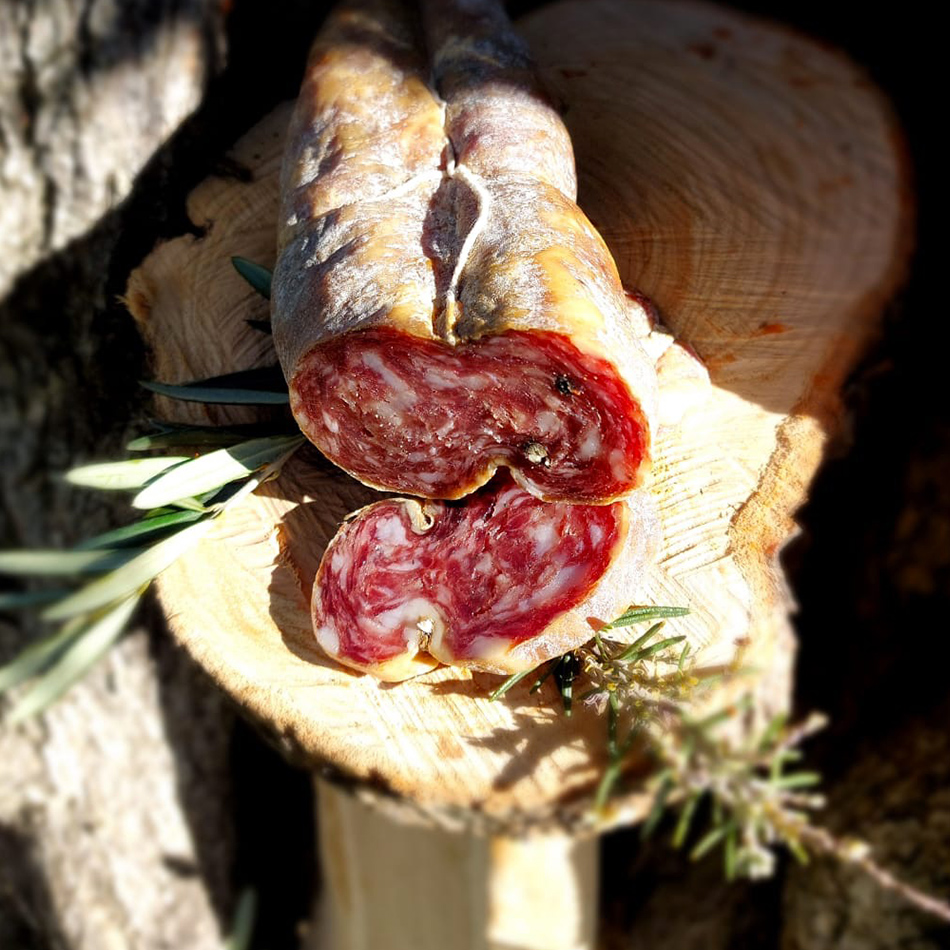 Soppressata stagionata dolce di suino nero BIOLOGICO