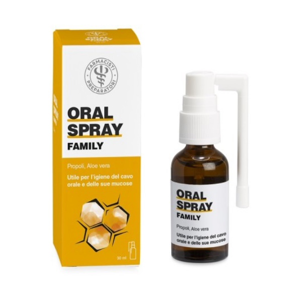 Unifarco Lfp Oral Spray Family Con Propoli E Aloe Vera Cavo Orale 30 Ml