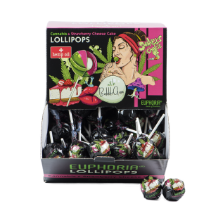 Euphoria | Lecca-lecca Cannabis con Chewing Gum in Confezione Grande