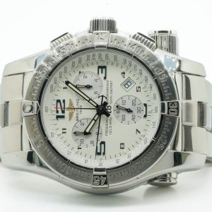 Breitling Emergency Mission A73321 A7321C1A557830A 45mm White Dial 12/2002 Quartz 11026