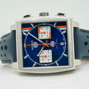 TAG Heuer Monaco X Gulf Calibre Heuer 02 Chronograph 2024 39mm Blue Dial CBL2115.FC6494 2025