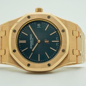 Audemars Piguet Royal Oak Jumbo Extra Thin 15202OR.OO.1240OR.01 Blue Dial 39mm Rose Gold 18K