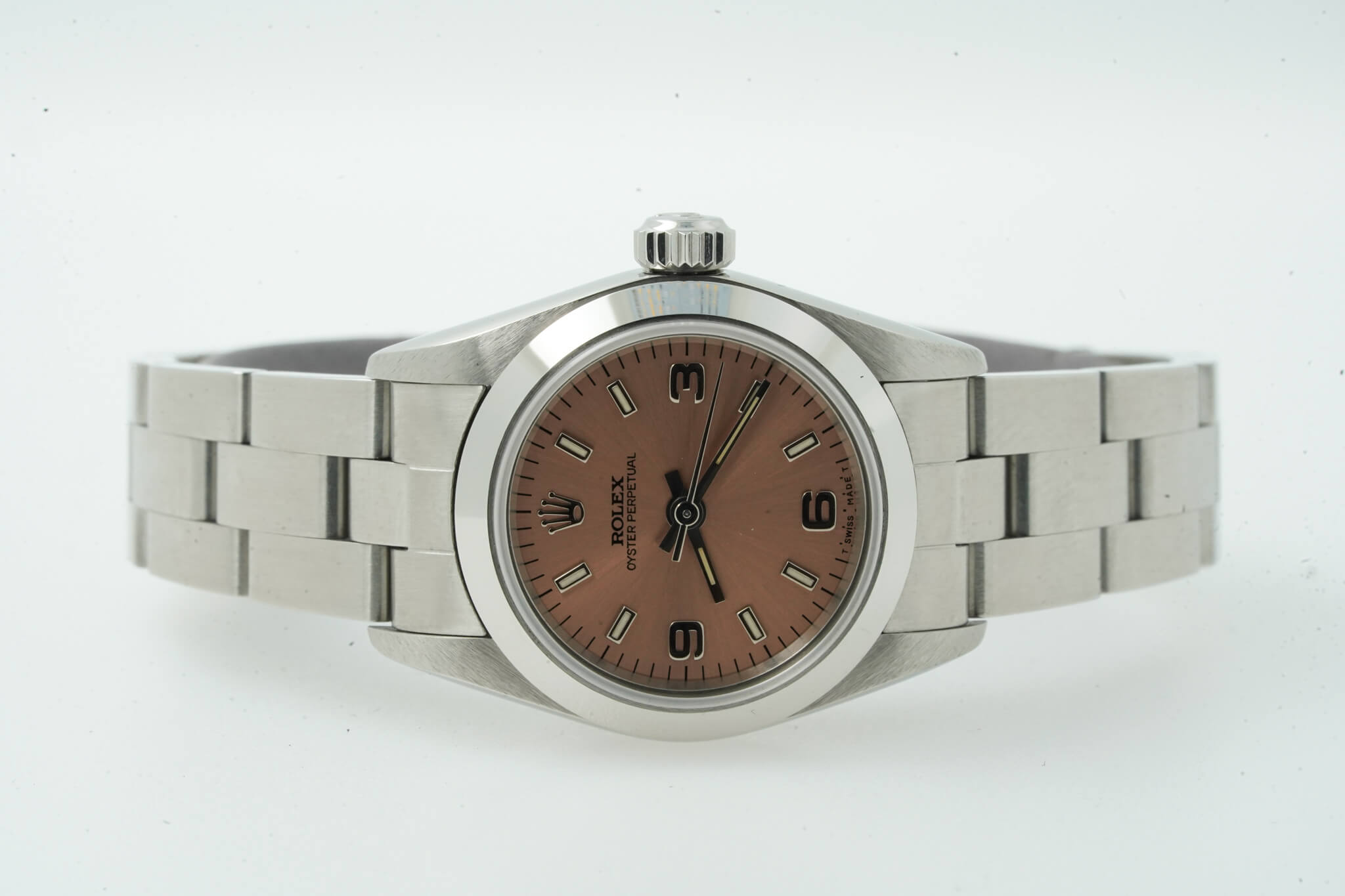 Rolex Lady Oyster 67180 Pink Dial Ser. U 24mm 12147U - immagine 6
