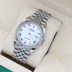 Rolex Datejust 36 126234 White Roman Dial Jubilee 36mm